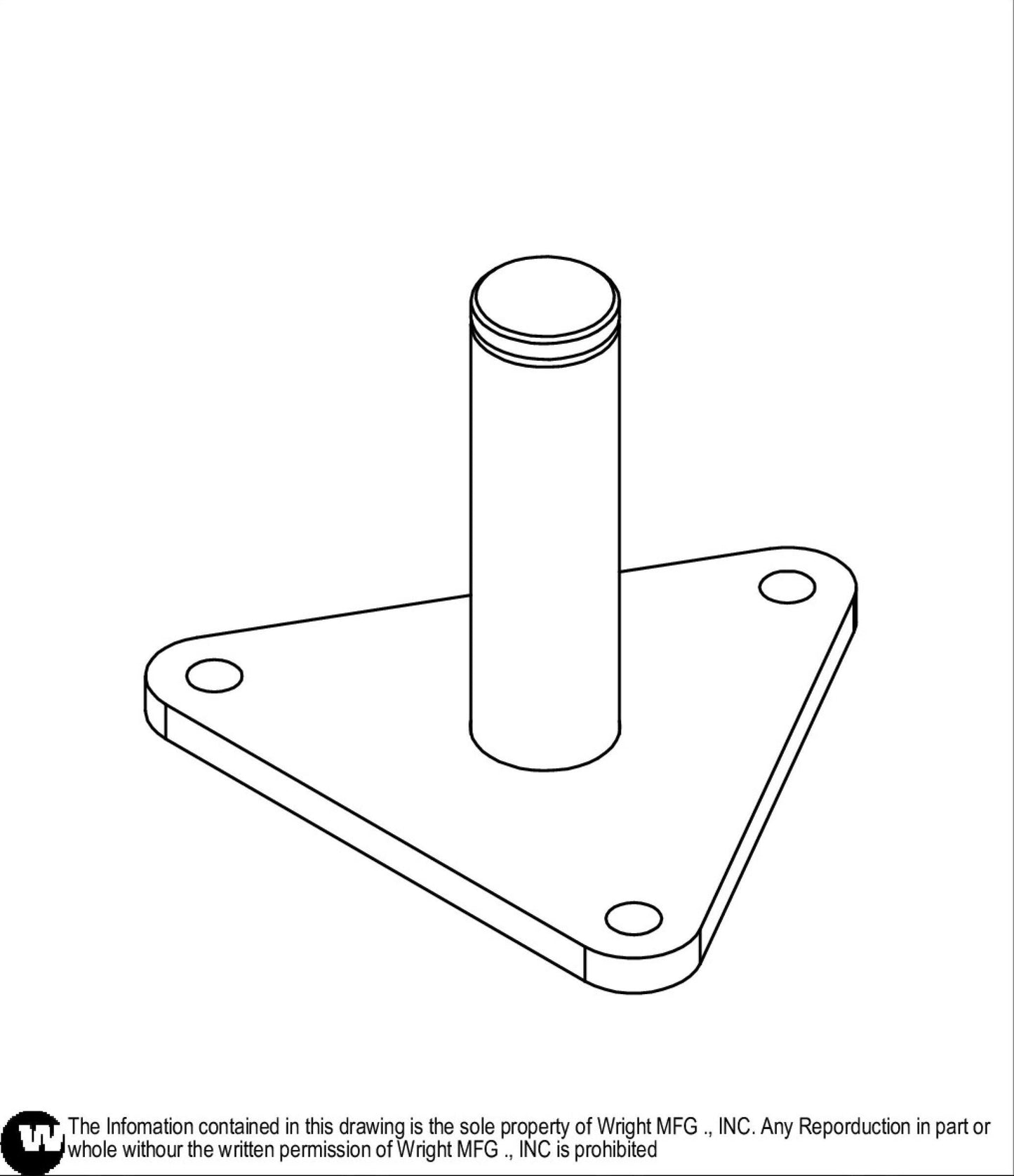 36-42 Sentar I Idler Arm Base 93490003.