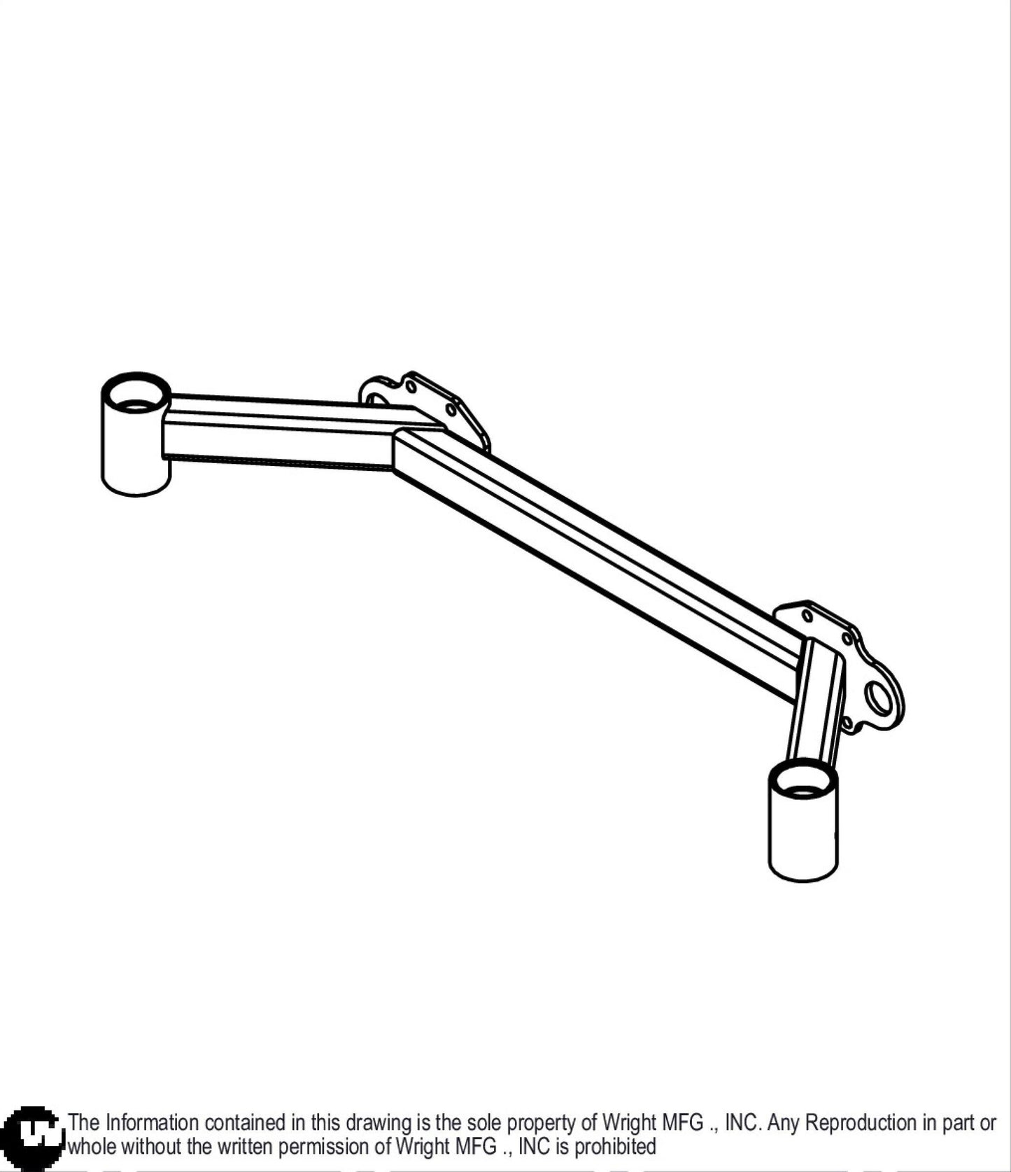 48 & 52 WSTN Caster Frame Weldment 93490026.