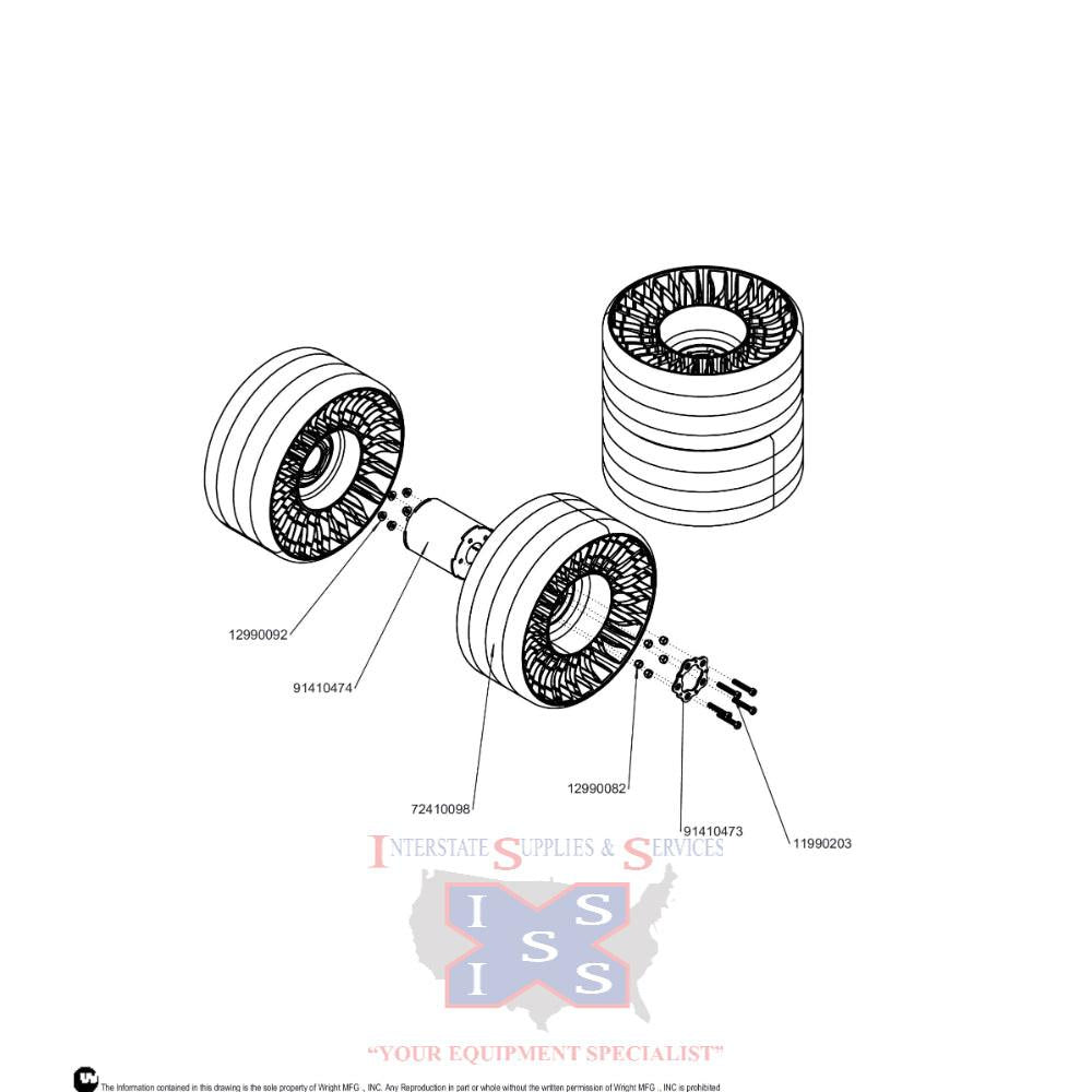 Wright 72" Dual Tweel Wheel Kit 95410048.