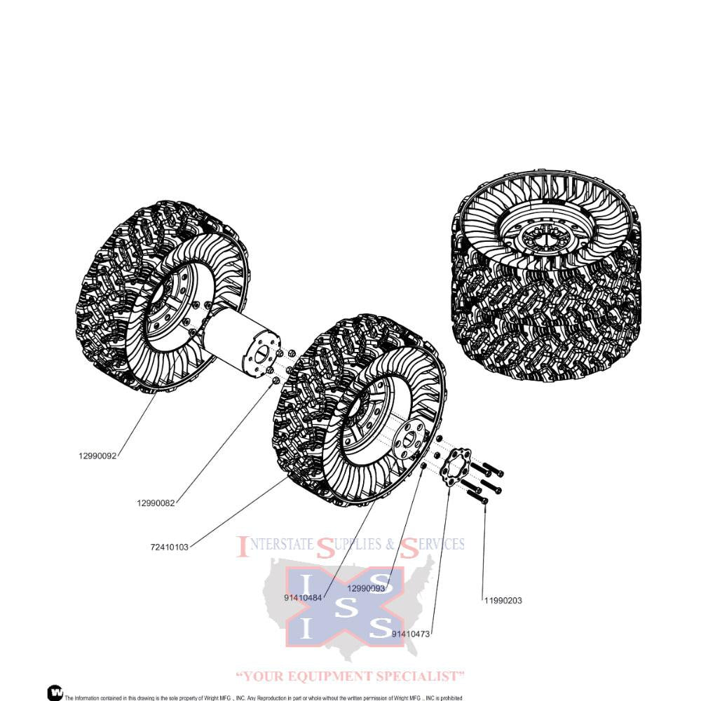 Wright Dual Tweel Kit 95410050.