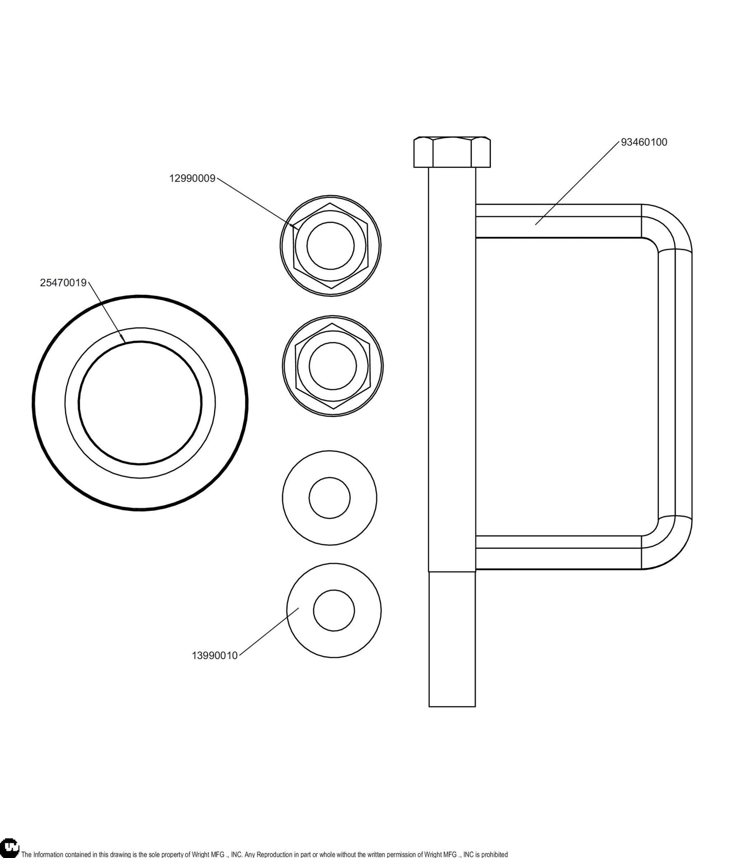 Cutter Deck Belt Guide Kit 95460012.
