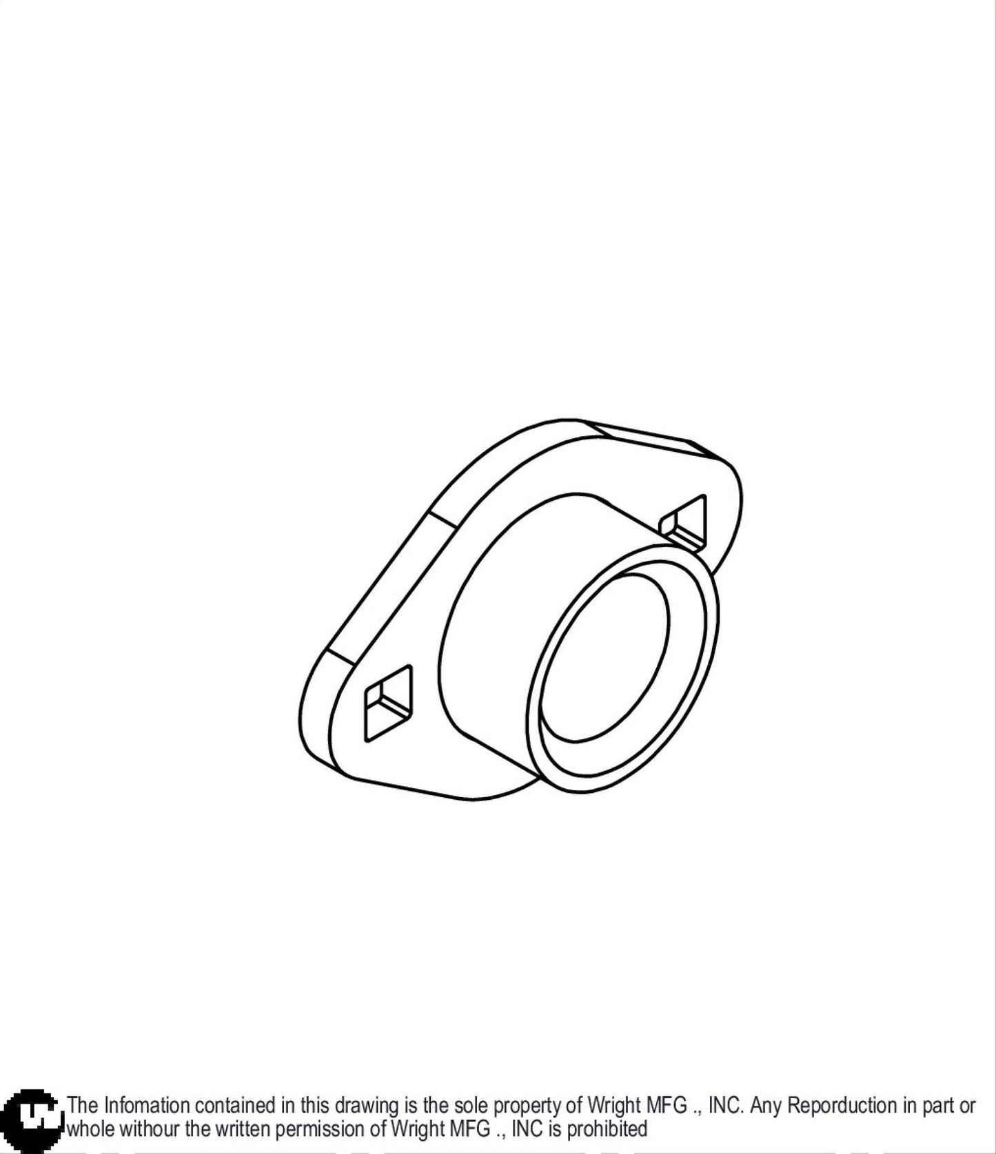 Deck Lift Bearing Housing 96460052.