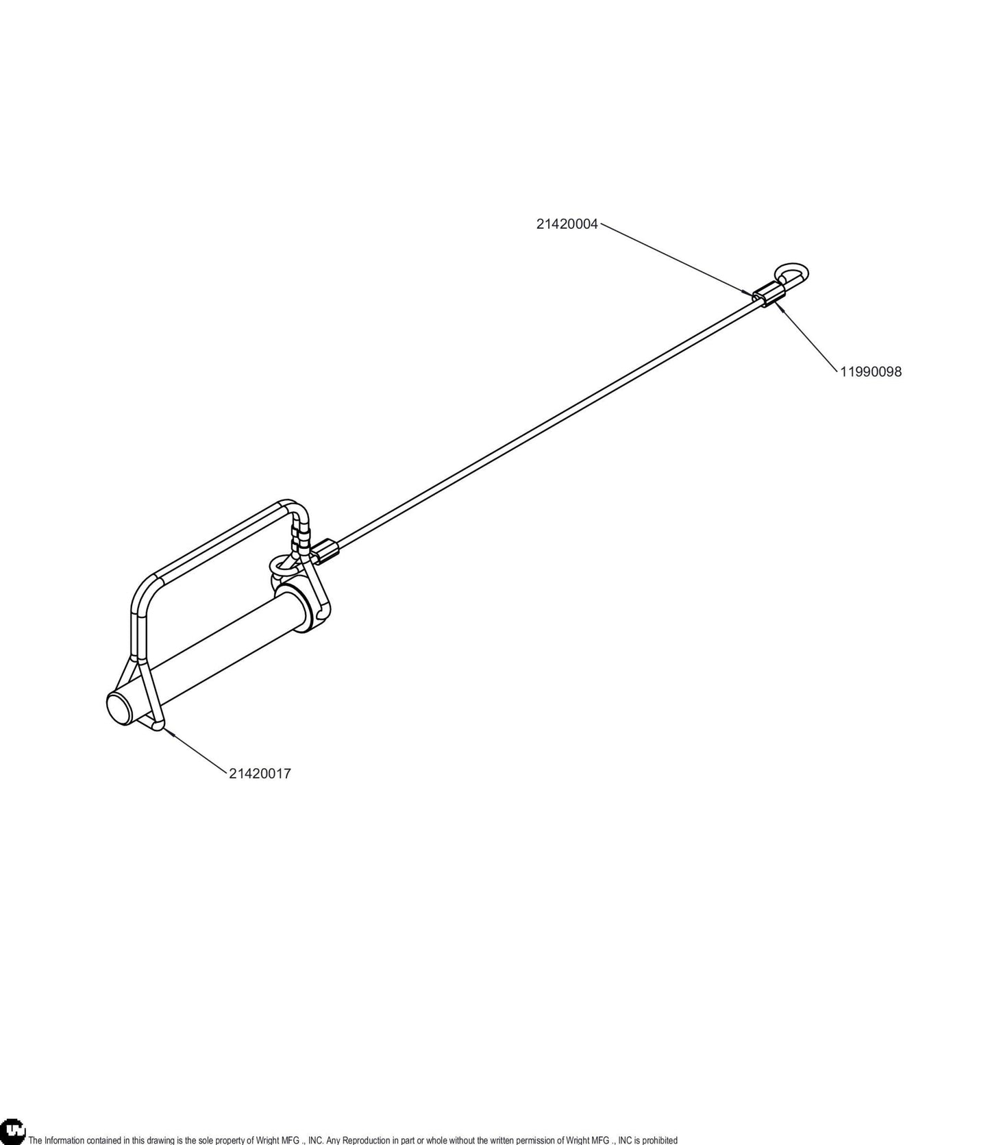 0.5 X 3 Clevis Pin W/ Lanyard 98320114.