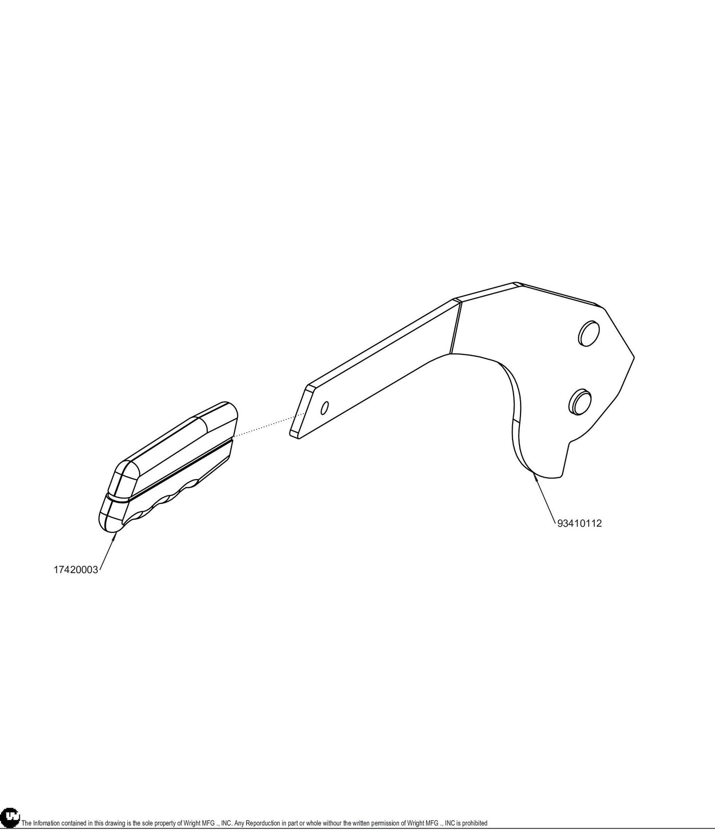 WSES Brake Handle Assembly 98410001.