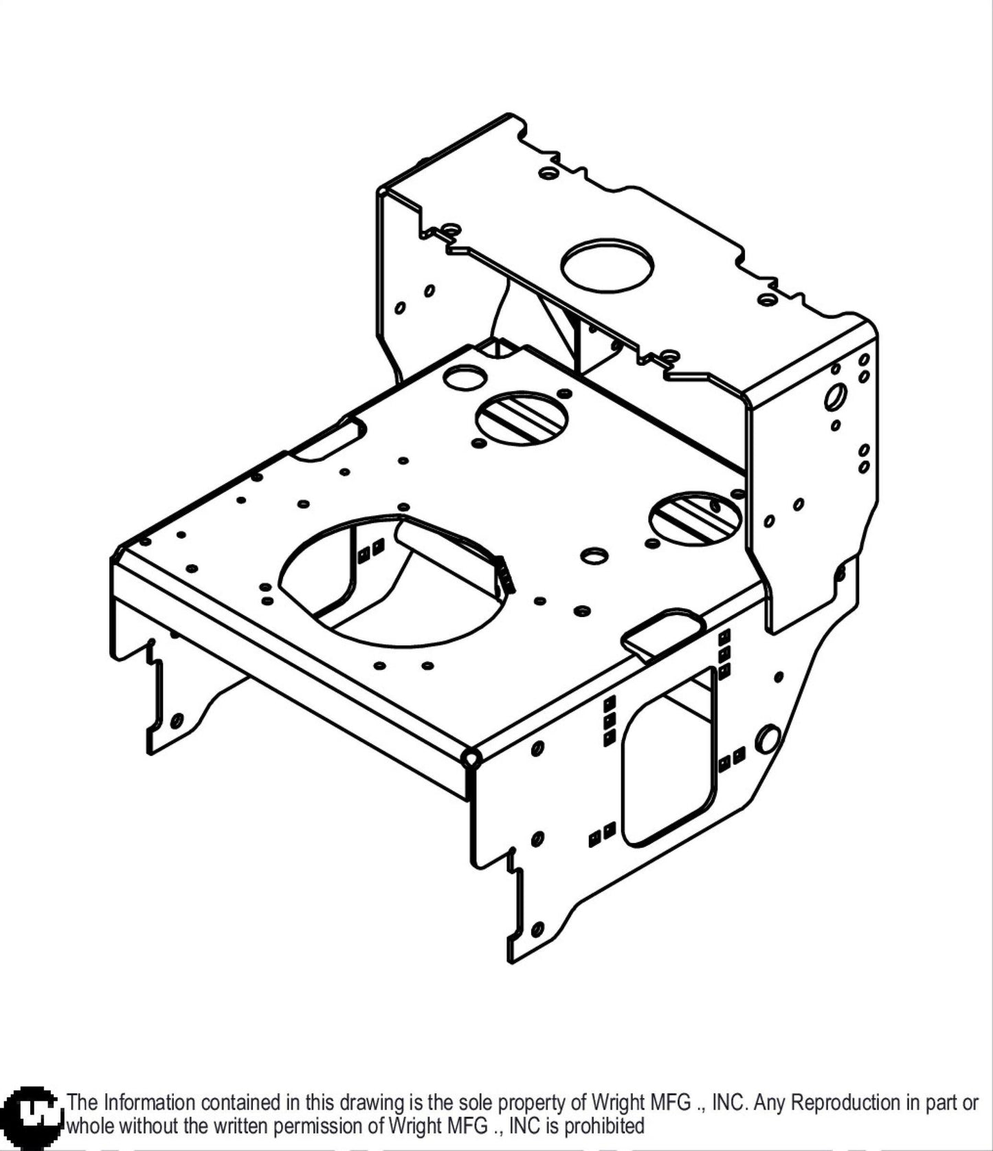 32 WVK Tractor Frame Weldment 98410108.