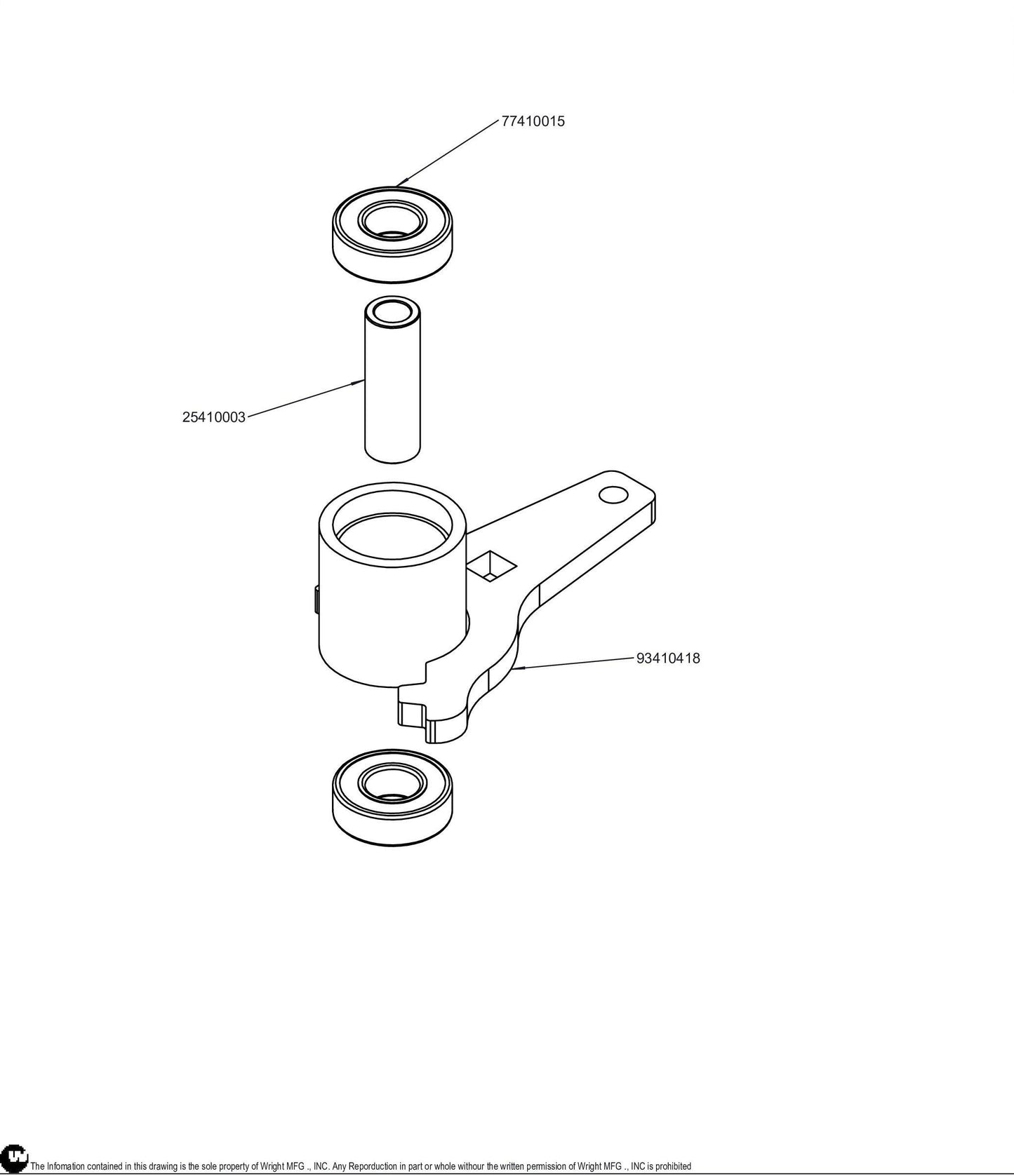 4.25 Idler Arm Assembly 98410163.