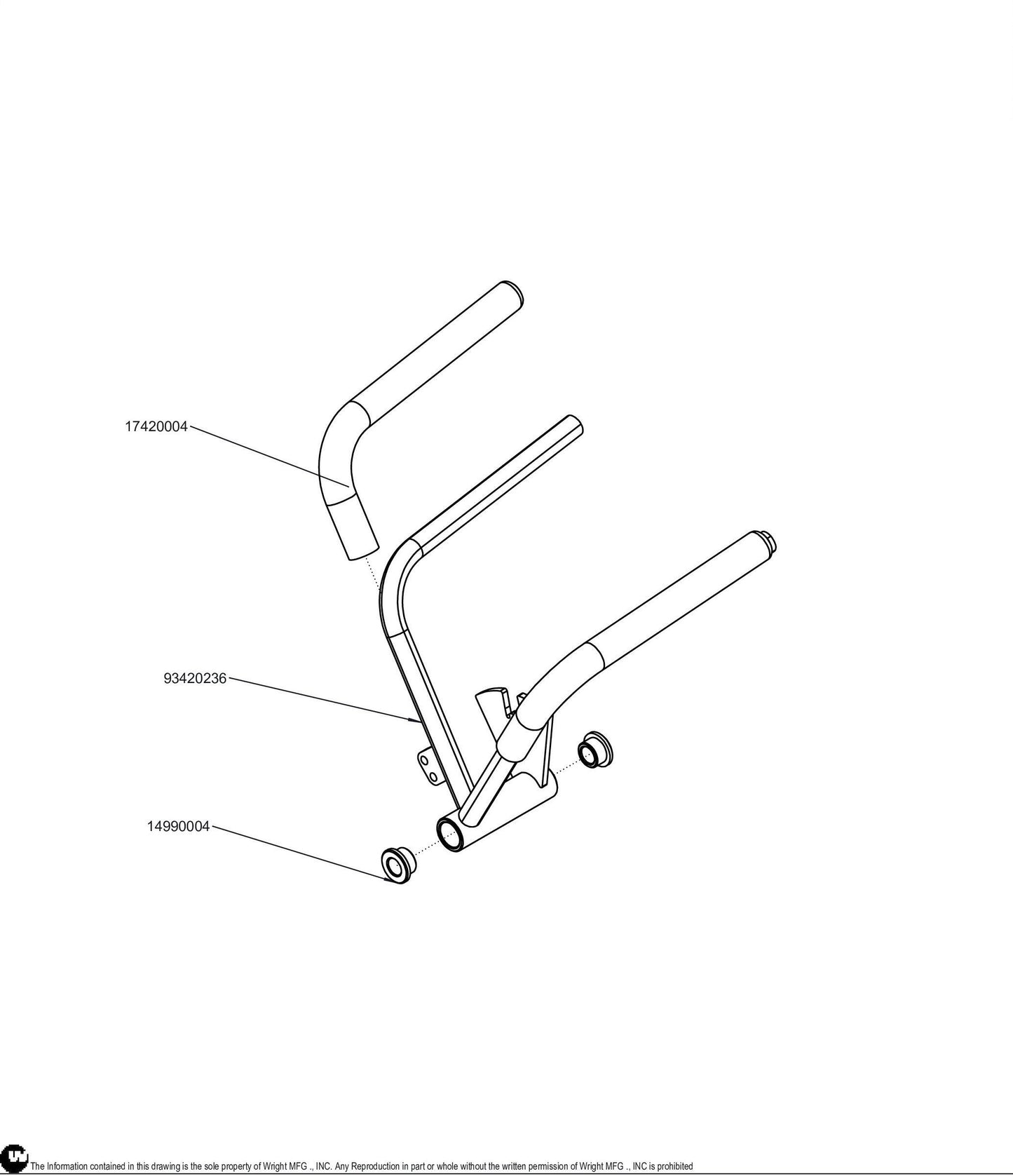 Left Control Lever Assembly 98420034.
