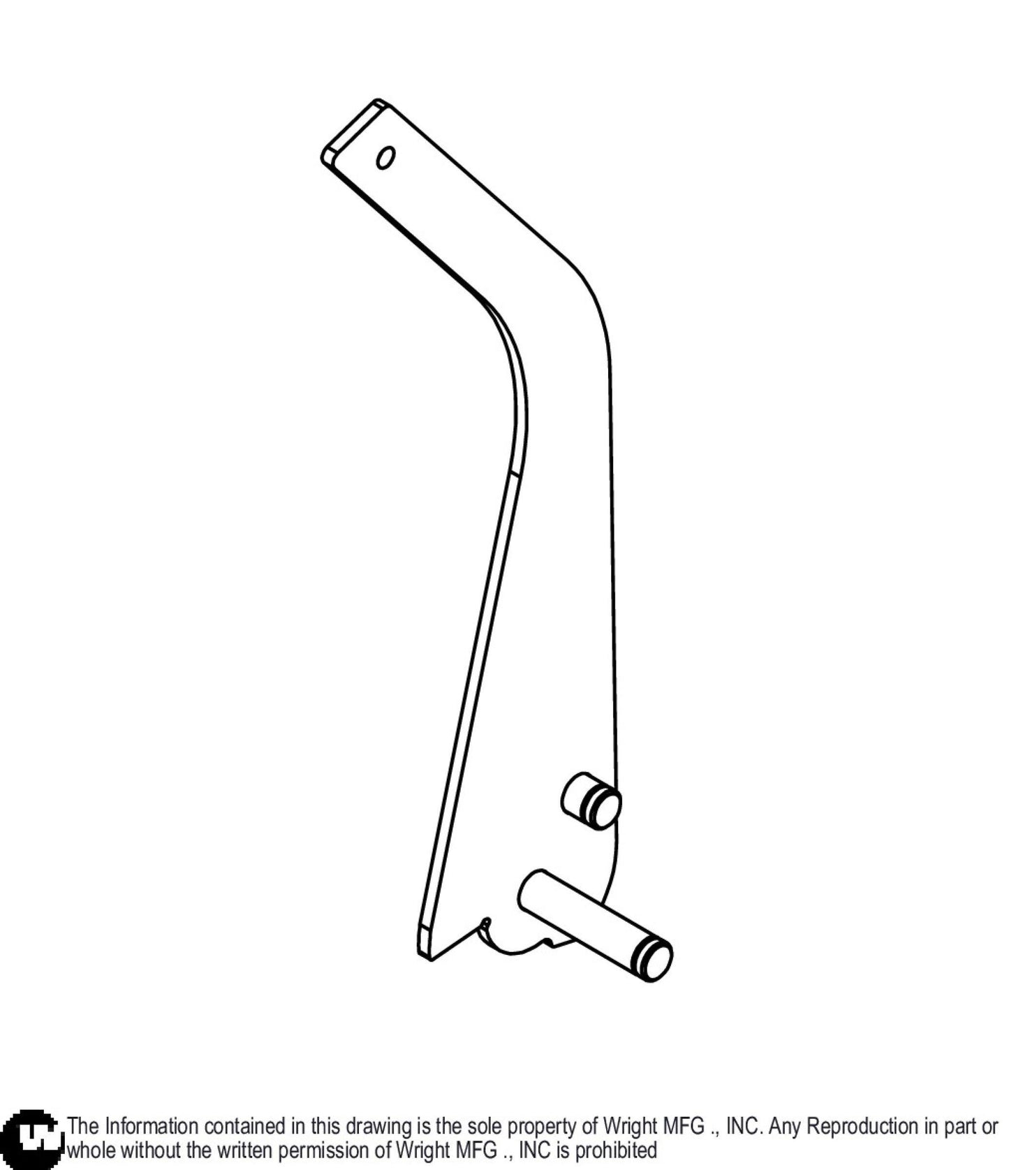 Velke Mower Parking Brake Handle 98420036.