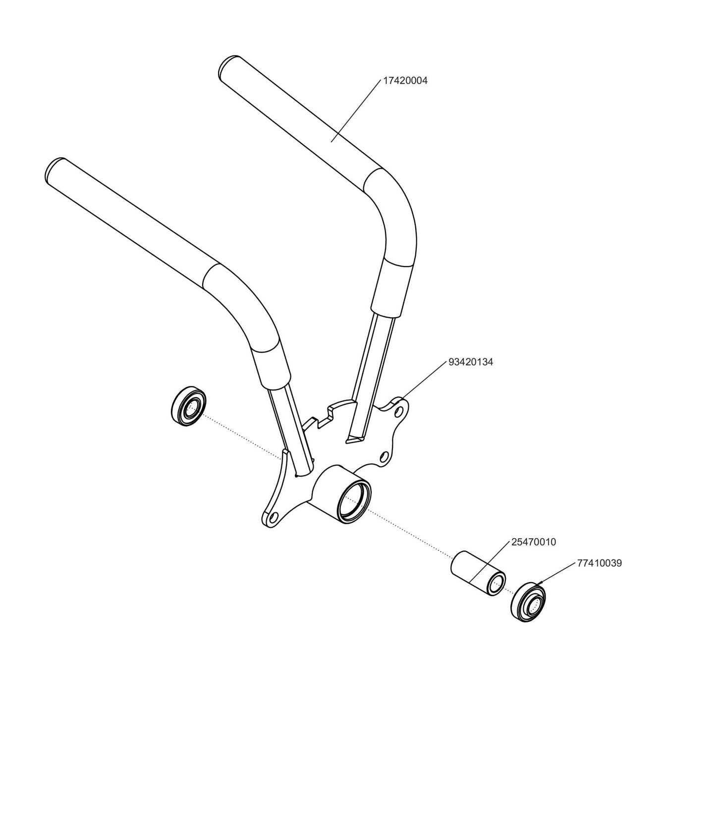 Left WSZK Control Lever Assembly 98420076.