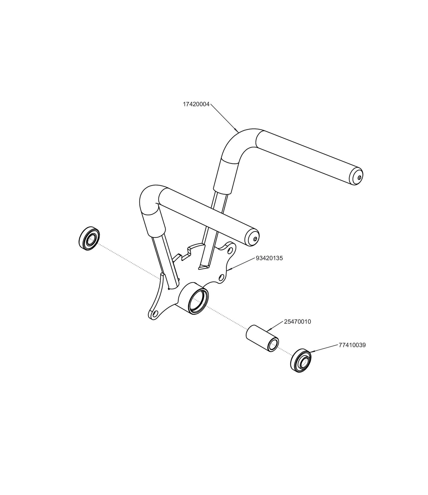 Right WSZK Control Lever Assembly 98420077.