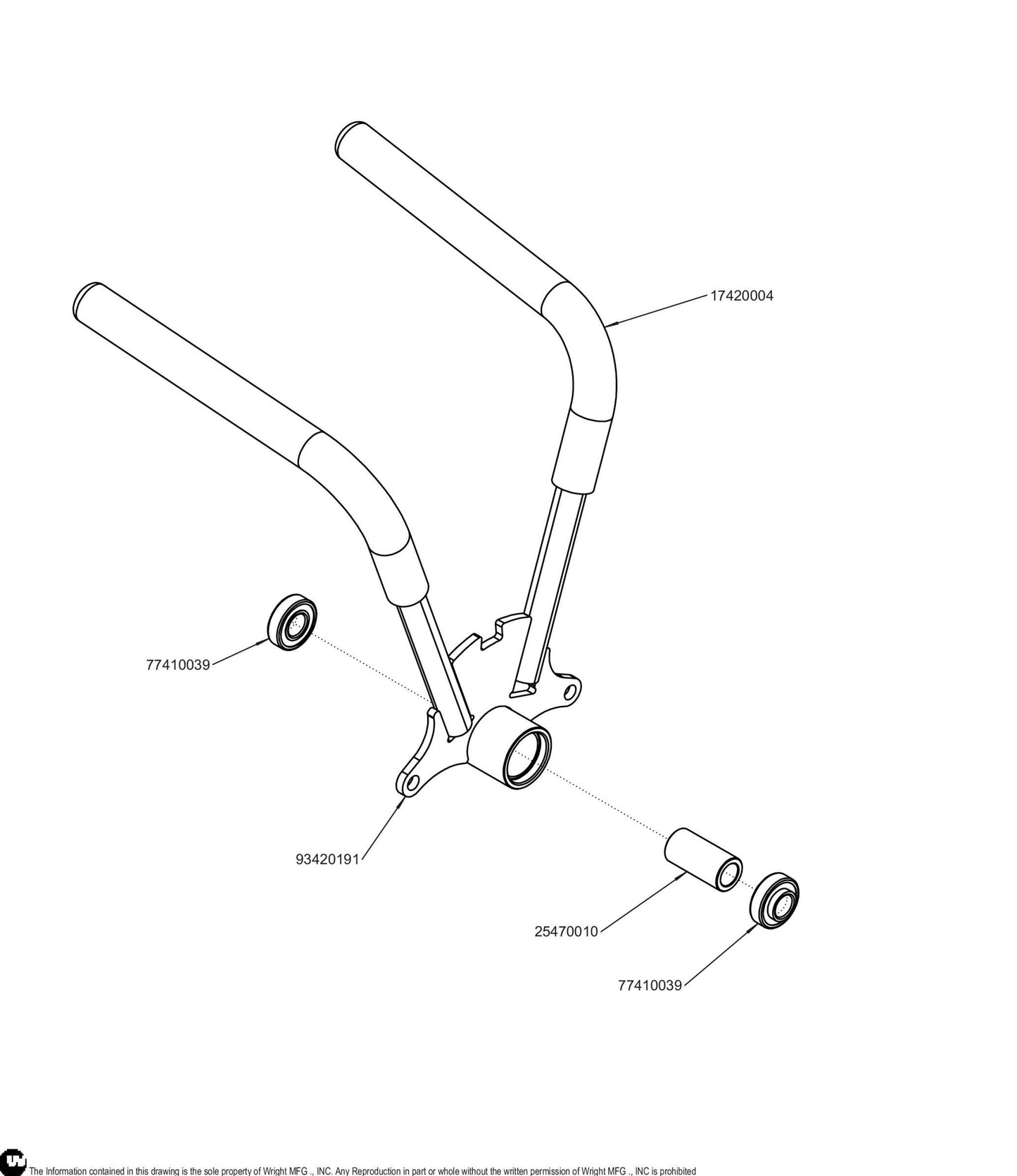 Left WSTX2 Control Lever Assembly 98420151.