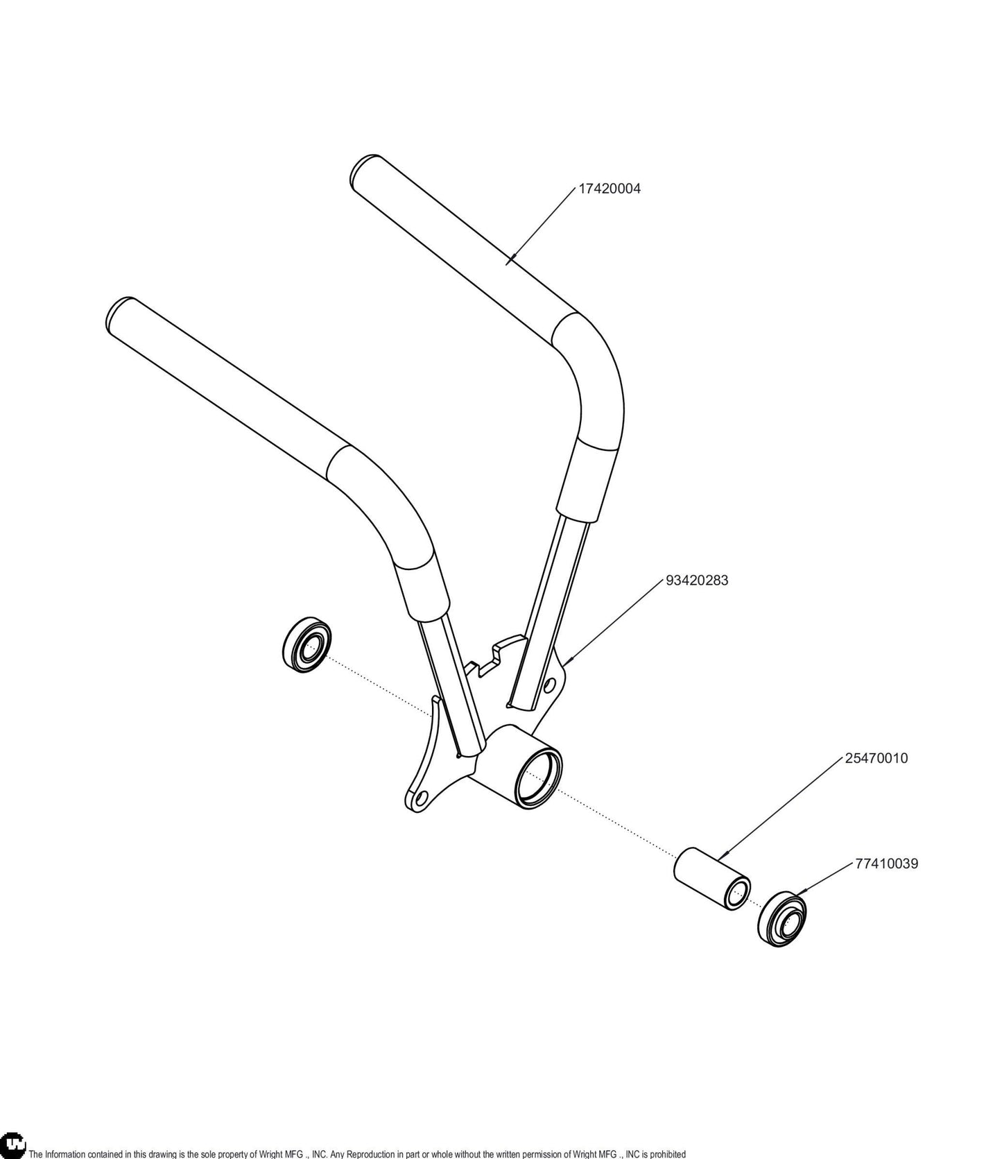 Left WSZK Robotic Control Lever Assembly 98420192.