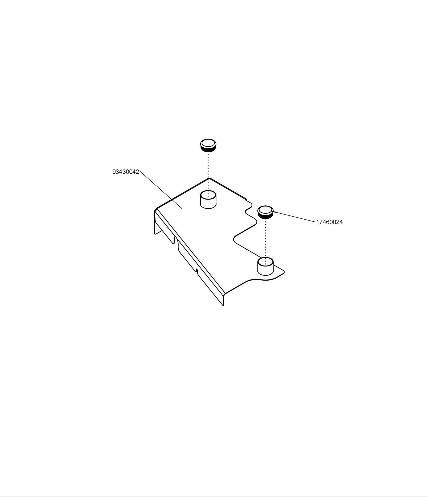 Right 48 WS Deck Cover Assembly 98430008.