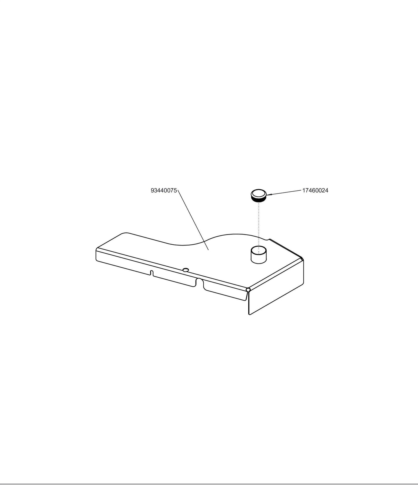 Left 52 Deck Cover Assembly 98440010.