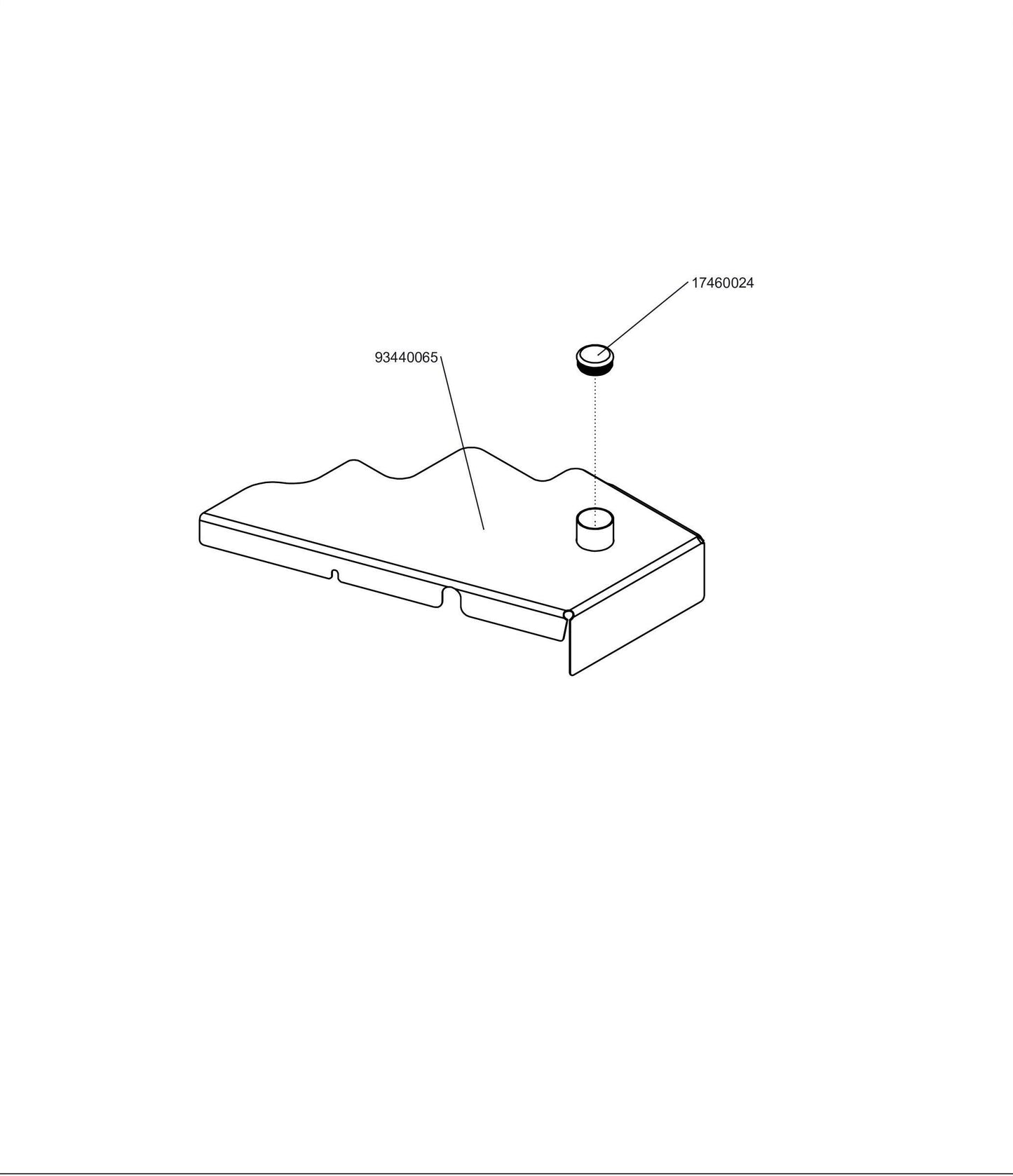Left 52 WS Deck Cover Assembly 98440013.