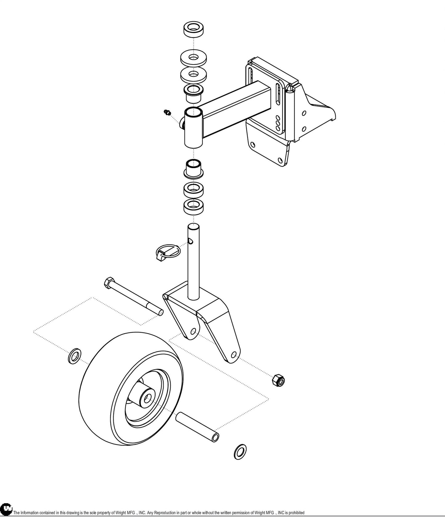 SS Caster Assembly 98460036.