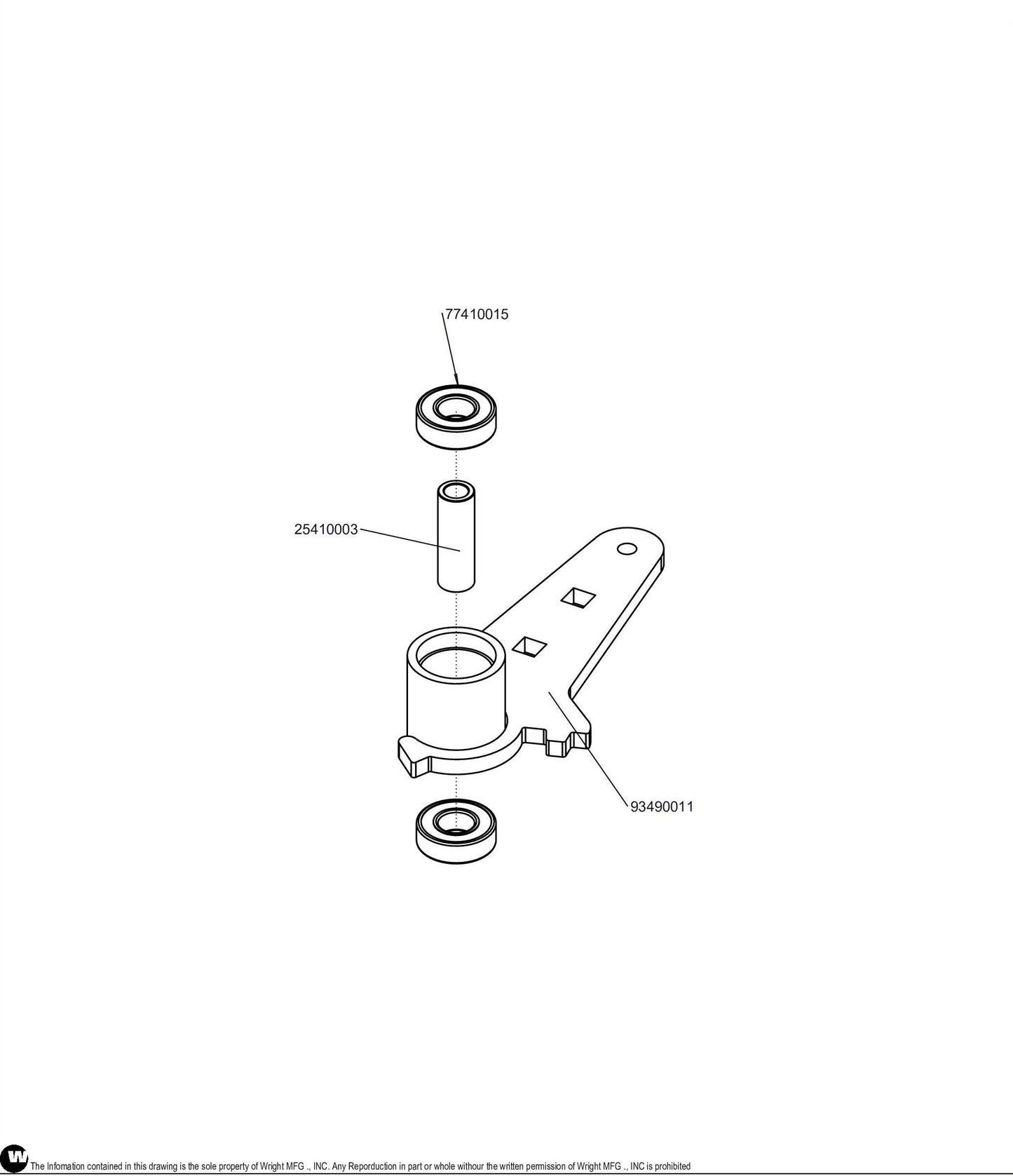 Left Idler Arm Assembly (Rep 98490007) 98460047.