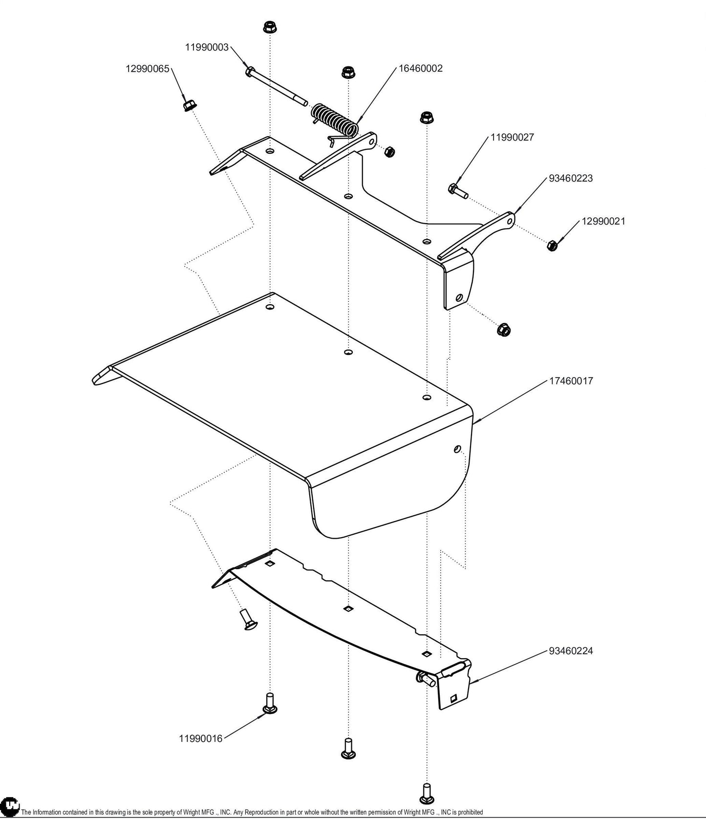 32/36 WSB Flexible Chute Deflector Assembly 98460086.