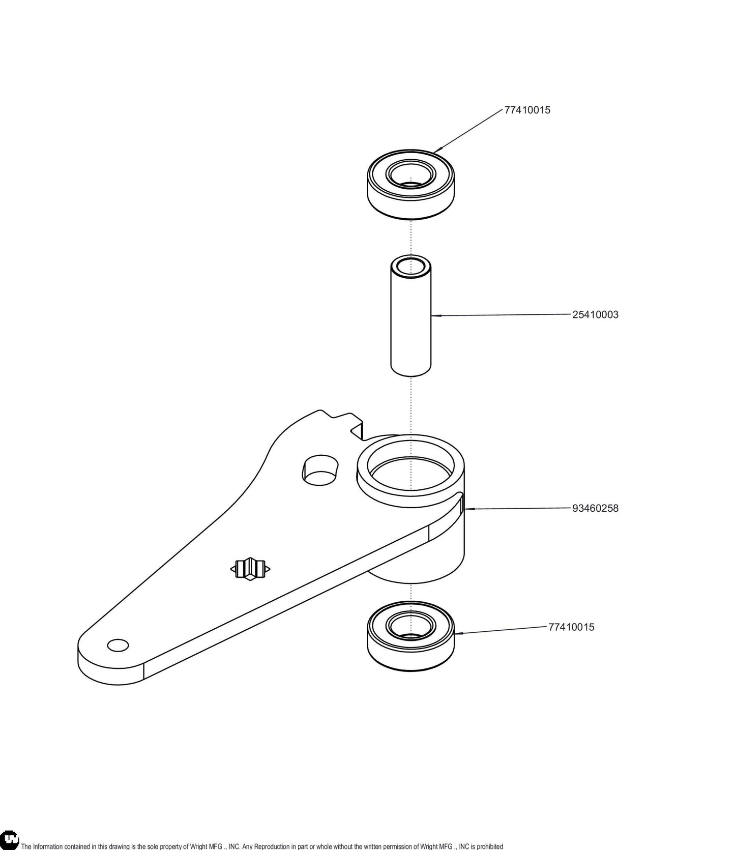 WSZK3 Idler Arm Assembly 98460096.
