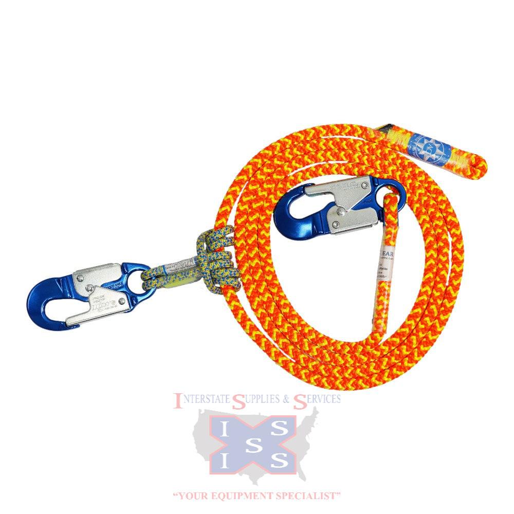 AllGear Extendable Safety Lanyard 1/2" x 10'.