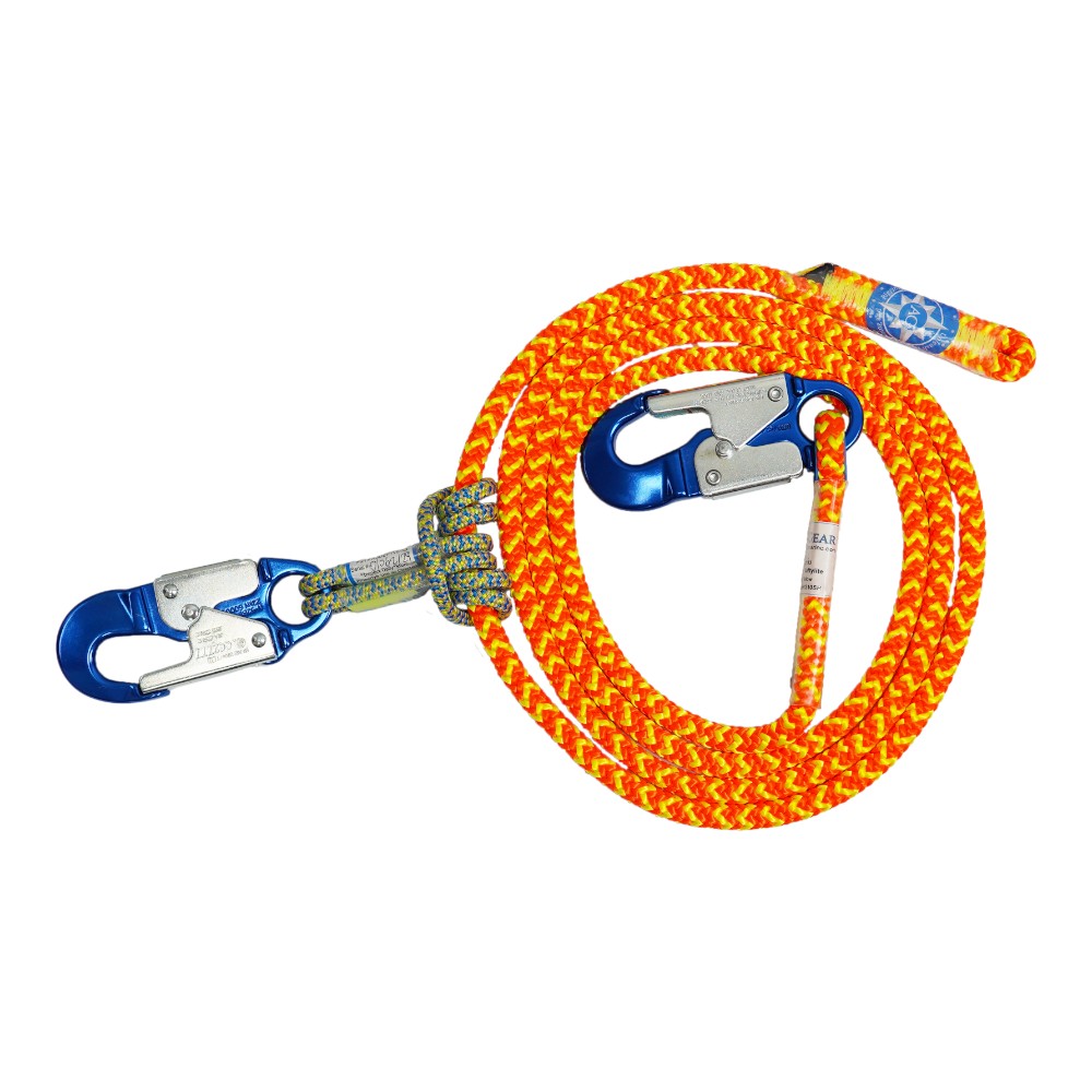 AllGear Extendable Safety Lanyard 1/2" x 8' AG16SP128SH