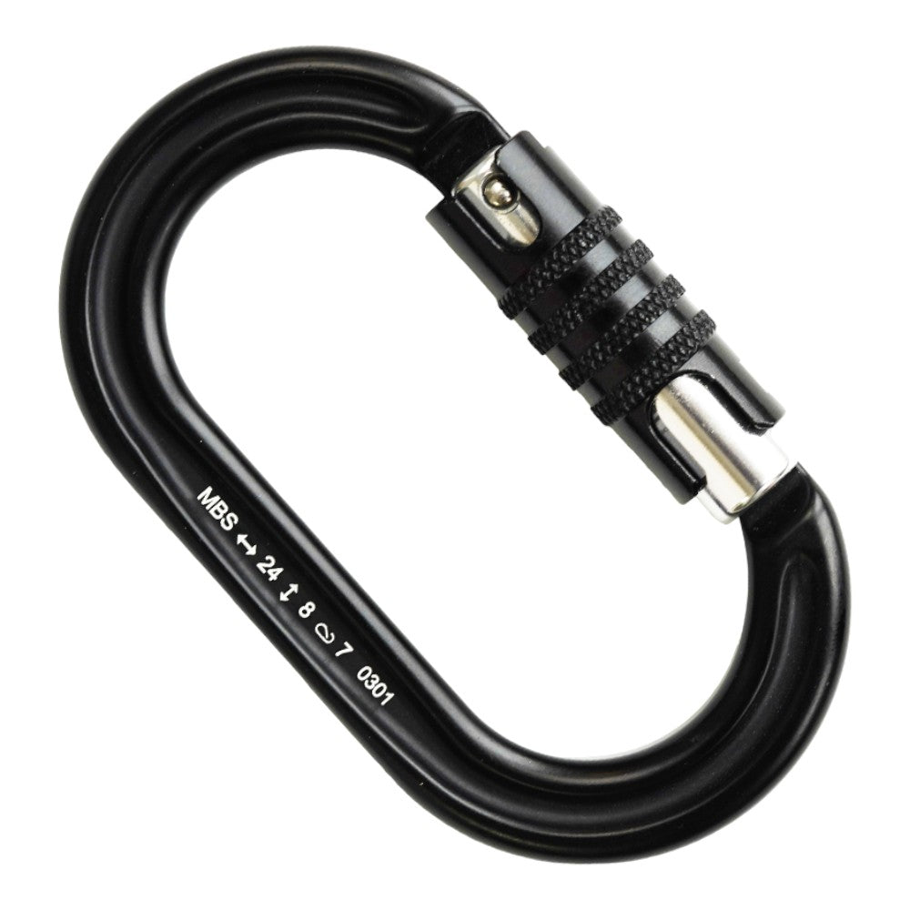 AllGear BLACK Climbing Carabiner AGCBBO