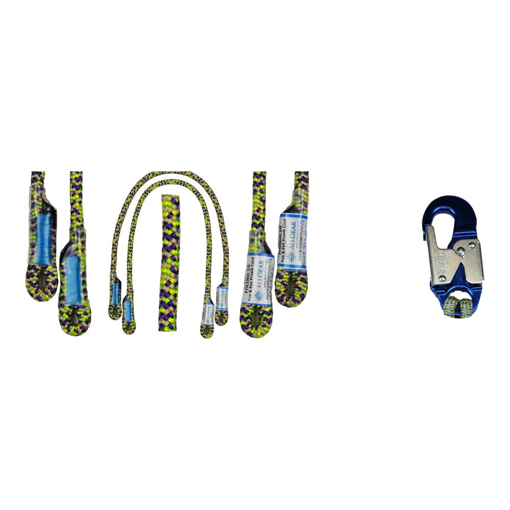 AllGear Friction Prusik 10mm x 28" Swen Eyes AGDBPTV1028