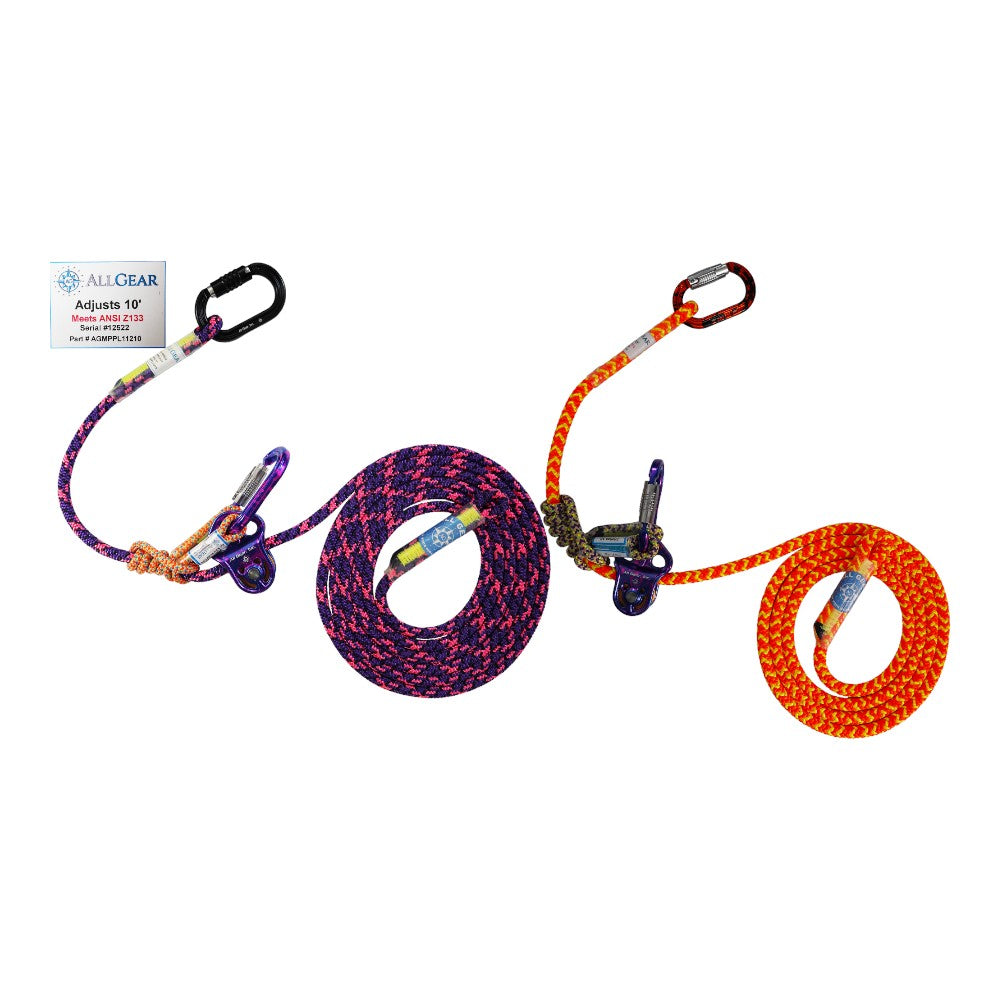 AllGear Micro Pulley Pos. Lanyards 15' - 11.2mm AGMPPL11215