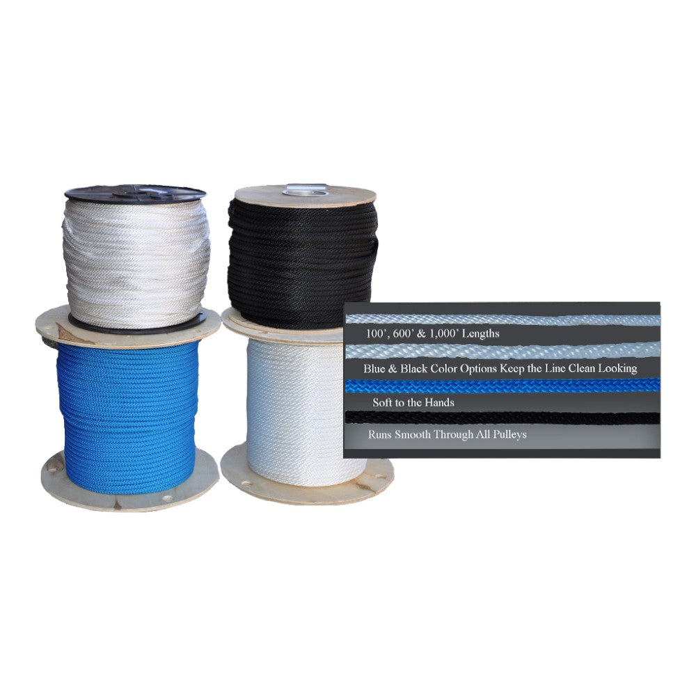 AllGear Solid Braid Nylon 3/16" x 1000' AGSBN3161000