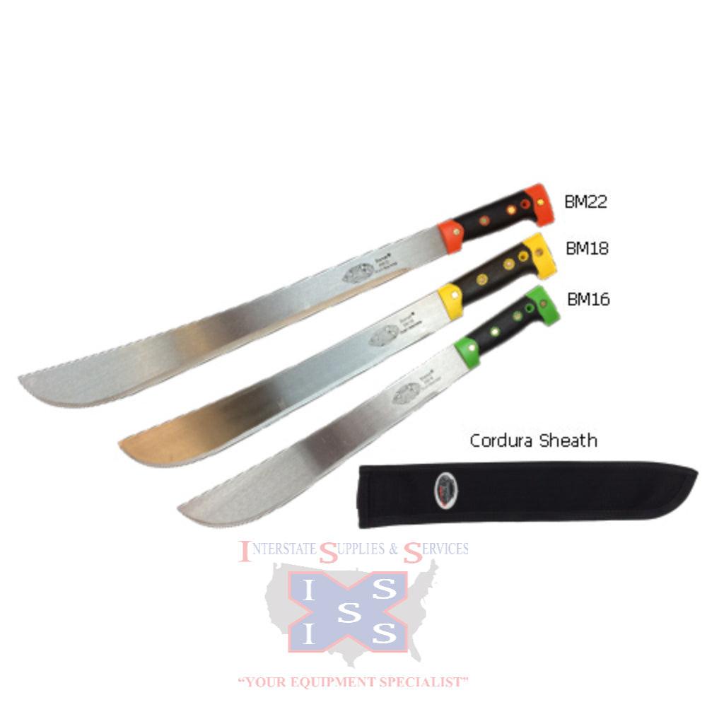 Barnel USA 22" (56CM) Forest / Bush Machete, w/ Sheath.