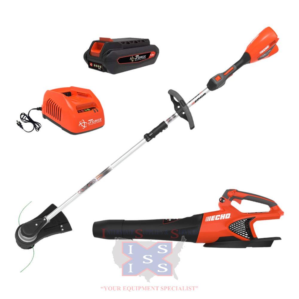 Echo Eforce 56V Trimmer & Blower Value Pack with 2.5Ah Battery & Charger.