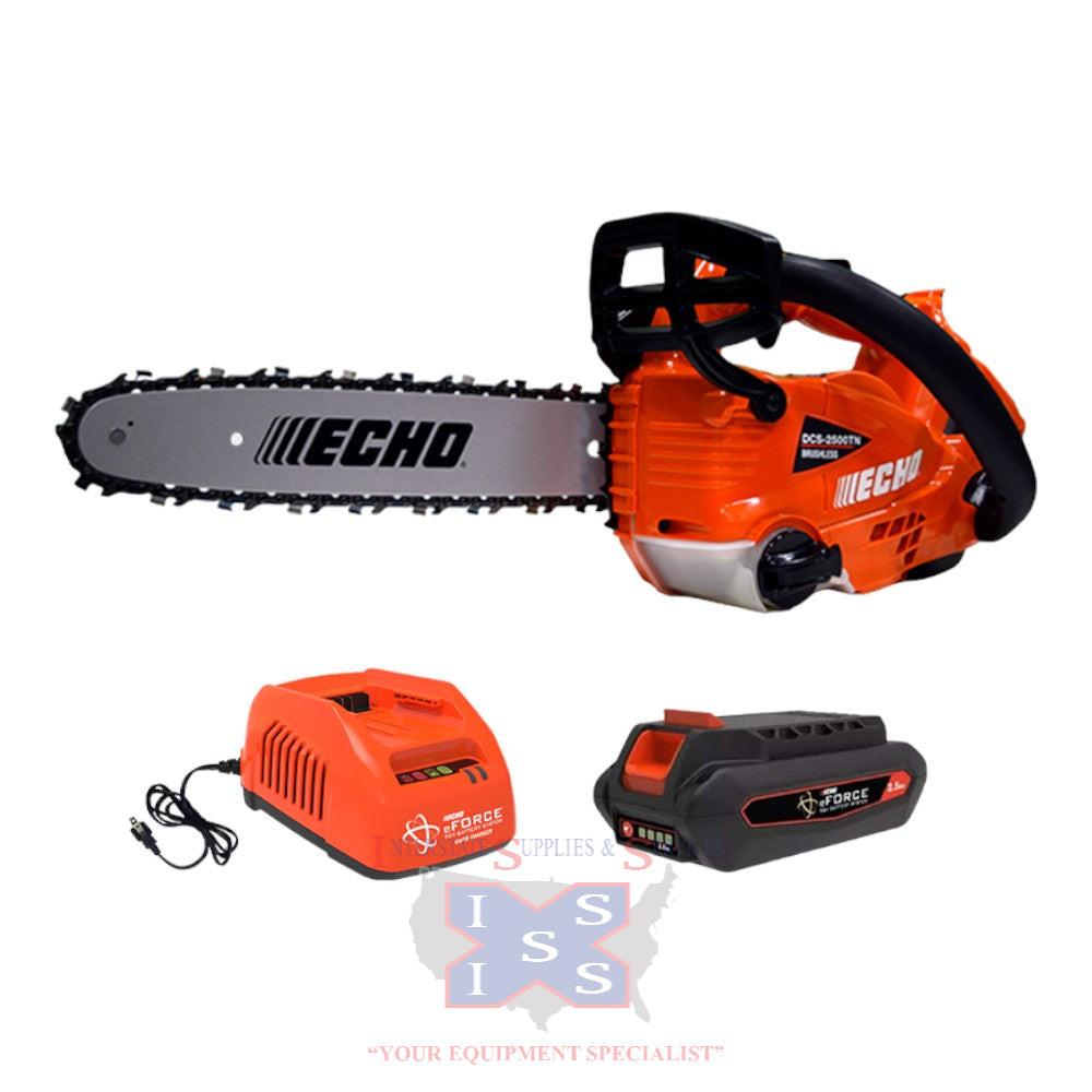 Echo Eforce 56V X-Series 12" Battery Powered Top Handle Chainsaw Kit.