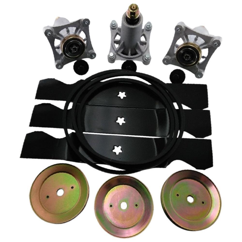 Deck Rebuild Kit Blade Spindle Belt For Husqvara 2254 2254XP 54 Inch Cut Deck