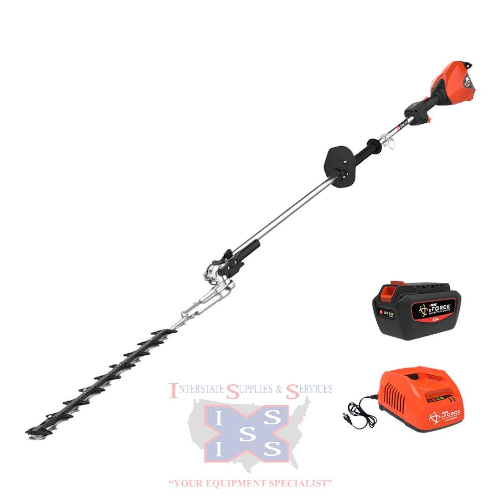 Echo Eforce 56V X-Series 21" Articulating Shafted Hedge Trimmer Kit.