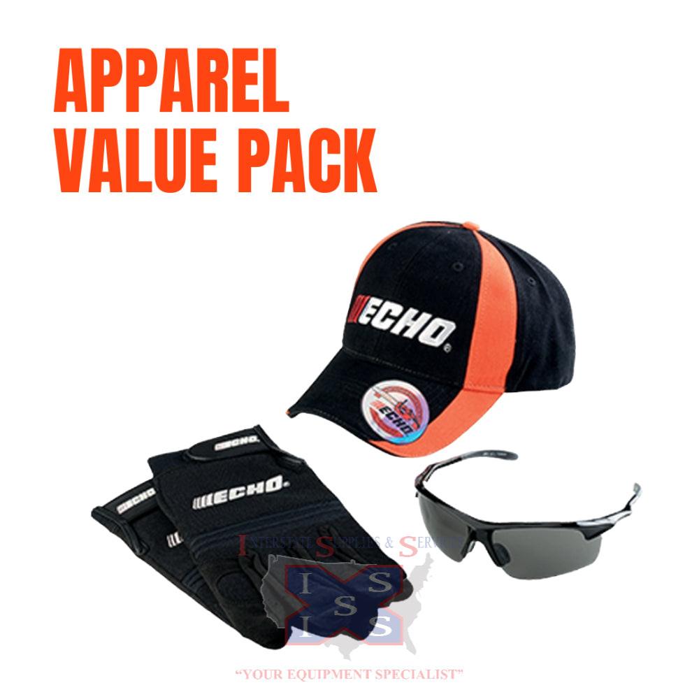 Echo Apparel Value Pack (Includes Hat, Safety Glasses and Gloves).