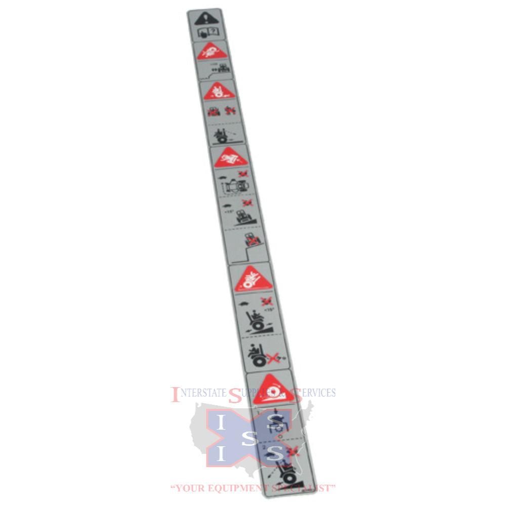 Hustler Turf Decal Safe Operat 601993