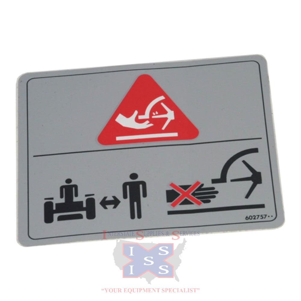 Hustler Turf Decal Blower Dang 602757