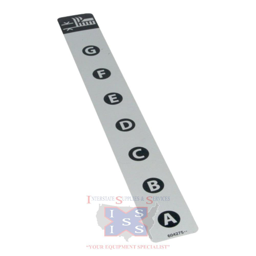 Hustler Turf Decal Deck Height 604275