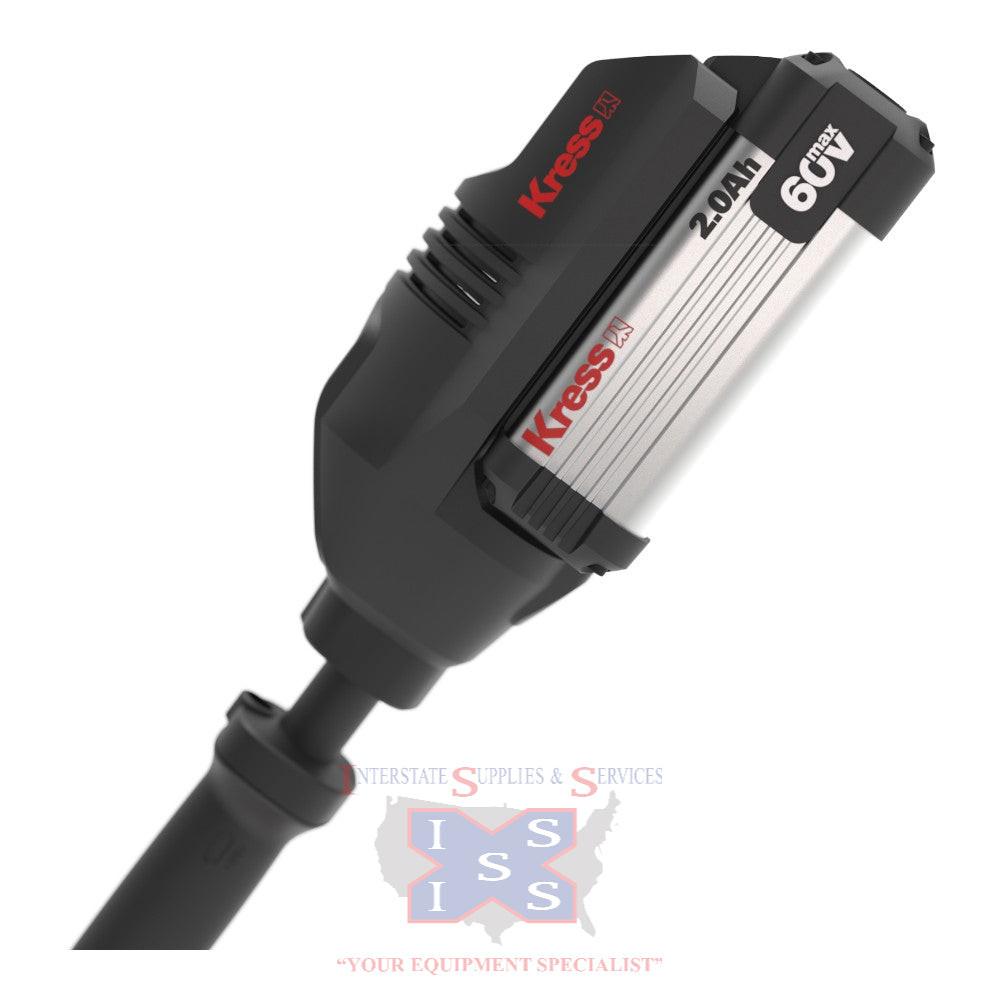 Kress 60V 16-inch Brushless Carbon Fiber Line Trimmer Kit.