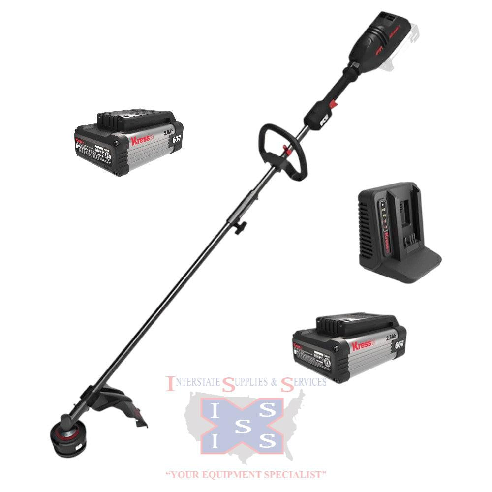 Kress 60V Attachment Capable Trimmer Kit with FREE Extra Battery.