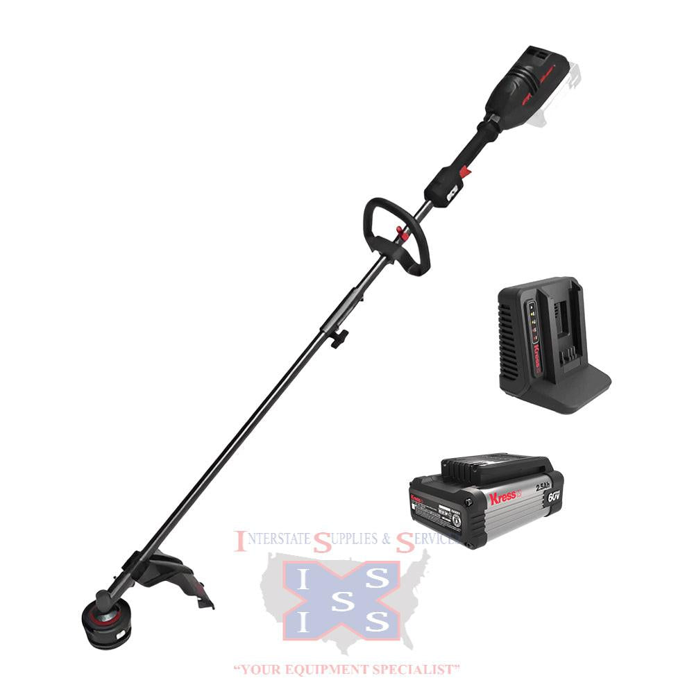 Kress 60V 16-inch Attachment Capable Line Trimmer Kit.