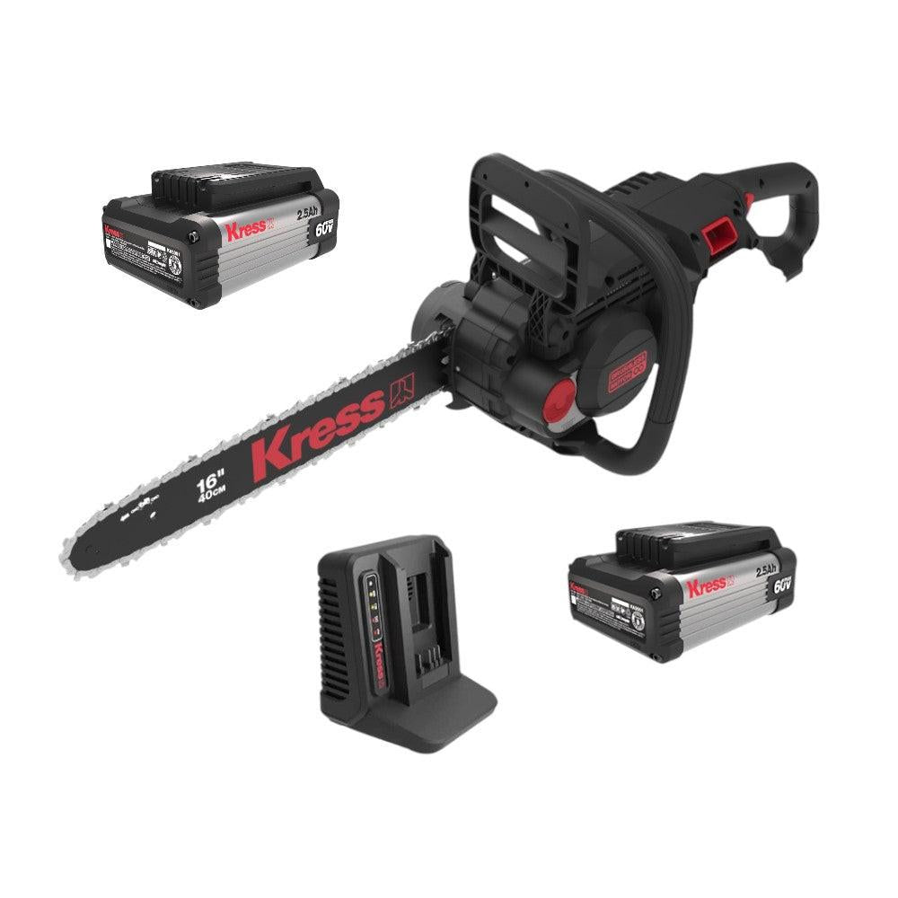 Kress 60V 16" Chainsaw Kit w/ FREE Extra Battery.
