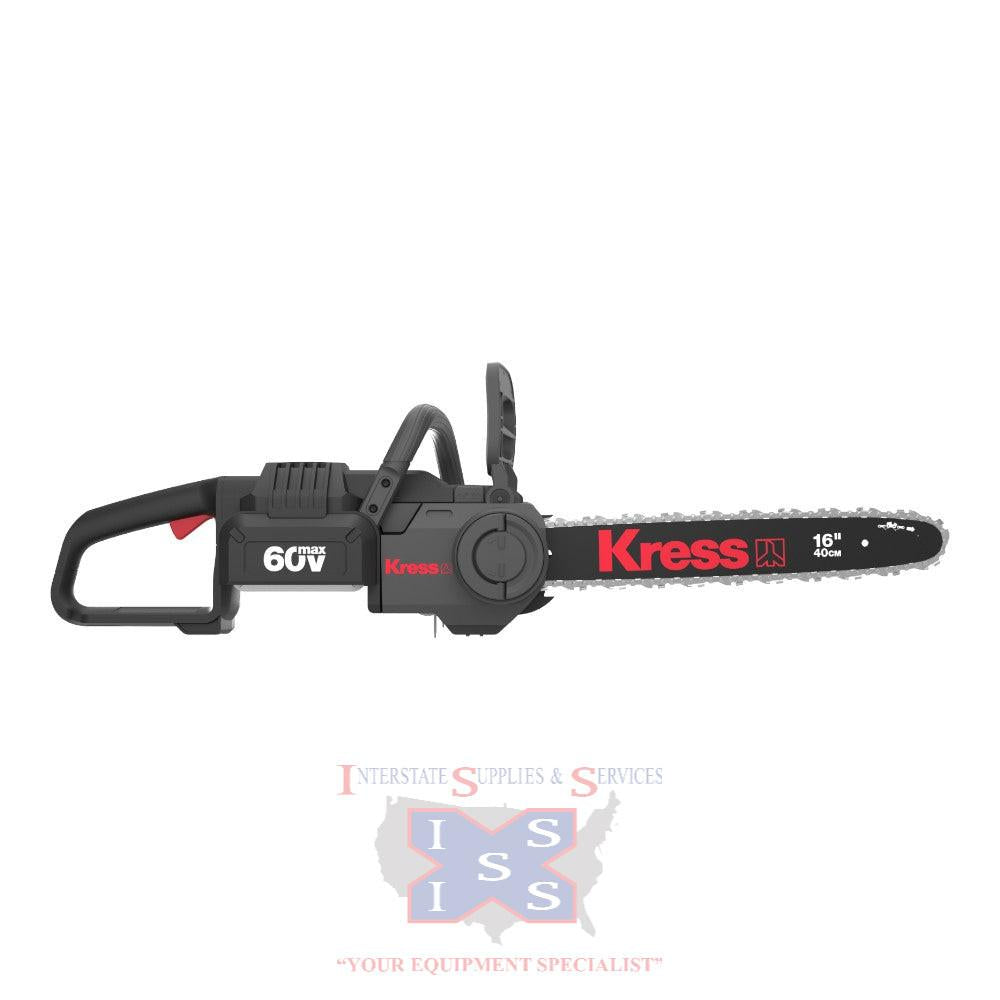 Kress 60V 16-inch Brushless Chainsaw Kit.