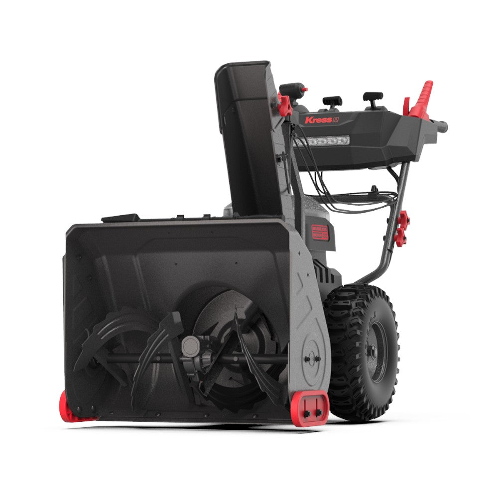 Kress 60V 24-inch 2-Stage Snow Thrower (4 x 5Ah Batteries + 8A Dual Port Charger)