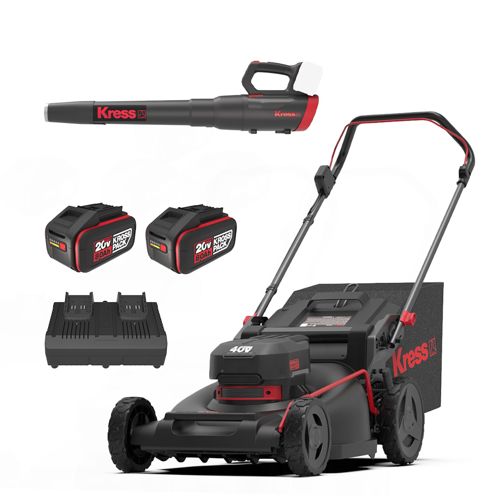 Kress 40V 21" Push Mower Kit + FREE 40V Leaf Blower