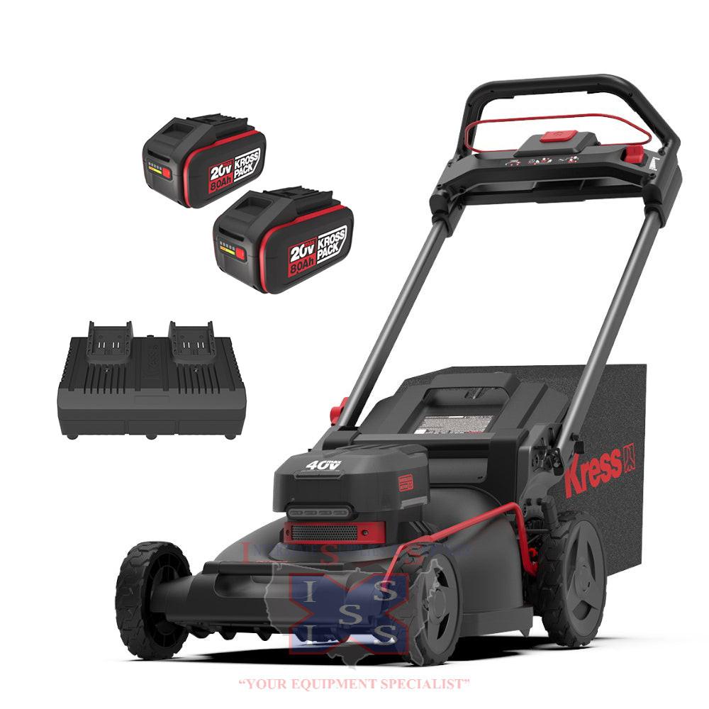 Kress 40V Residential SP Mower (2 x 8Ah Batteries + 4A Dual Port Charger).
