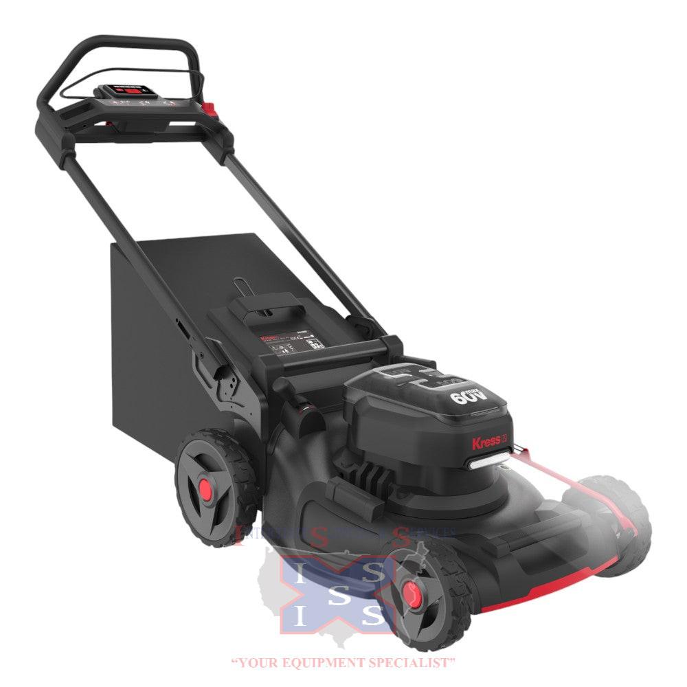 Kress 60V 21-inch Steel Deck Push Mower Kit.