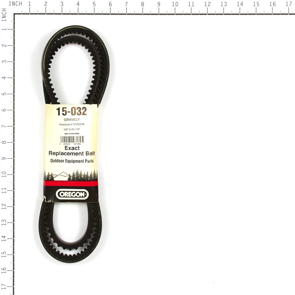Oregon Gravely Replacement Belt (07200038, 5/8" x 63") 15-032