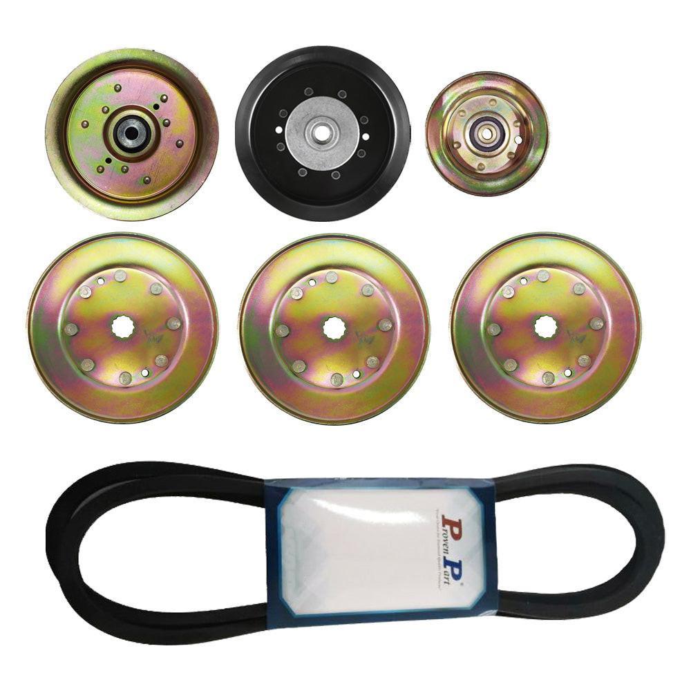 Proven Part Complete 48" Deck Pulley Belt Kit For Husqvarna YTH2348 YTH22K48 YTH23K48 48"