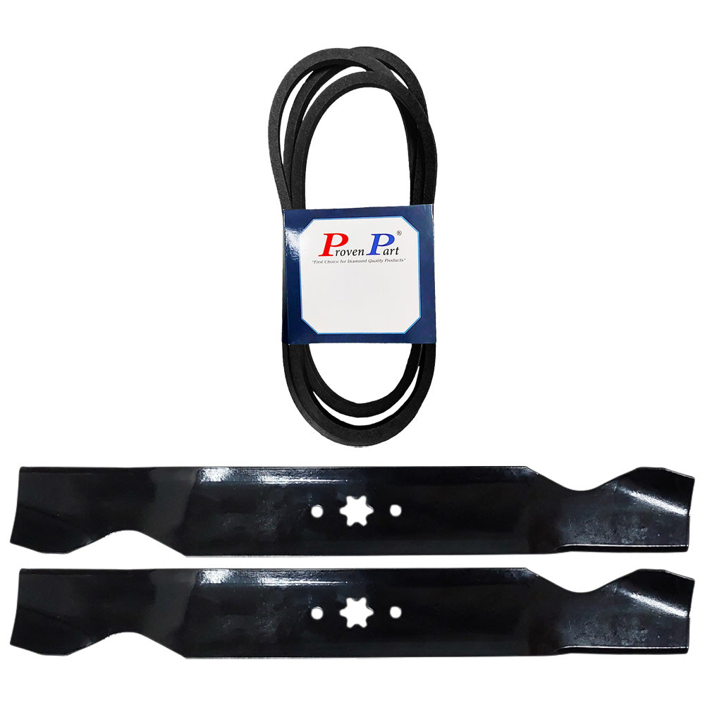 Proven Part Lawn Mower Belt and Blades Kit Fits 42" Decks 954-04060 942-04308 742-04126 198-153